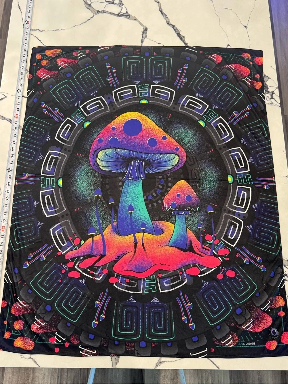 Liquid Dreams Mushroom Graphic Short Sleeve Top
